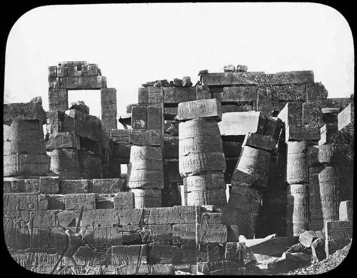 Framed Print : Great Temple, Karnak, Egypt, c1890. Artist: Newton & Co Framed Print : Great Temple, Karnak, Egypt, c1890. Artist: Newton & Co