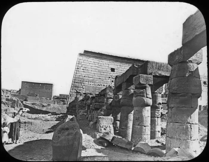 Framed Print : Great Temple, Luxor, Egypt, c1890. Artist: Newton & Co Framed Print : Great Temple, Luxor, Egypt, c1890. Artist: Newton & Co