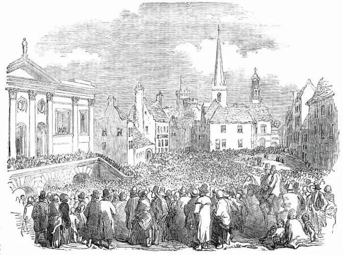 Framed Print : Great Tenant-Right Meeting at Kilkenny, 1850. Creator: Unknown Framed Print : Great Tenant-Right Meeting at Kilkenny, 1850. Creator: Unknown
