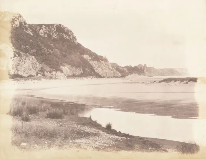 Framed Print : The Great Torr and Crawley Rocks, 1853-56. Creator: John Dillwyn Llewelyn Framed Print : The Great Torr and Crawley Rocks, 1853-56. Creator: John Dillwyn Llewelyn