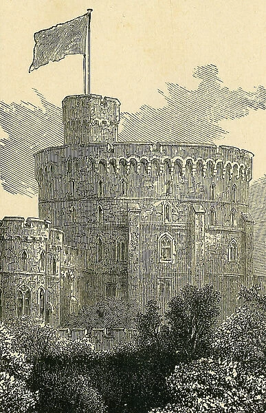 The Great Tower, Windsor Castle, c1897. Creator: Unknown