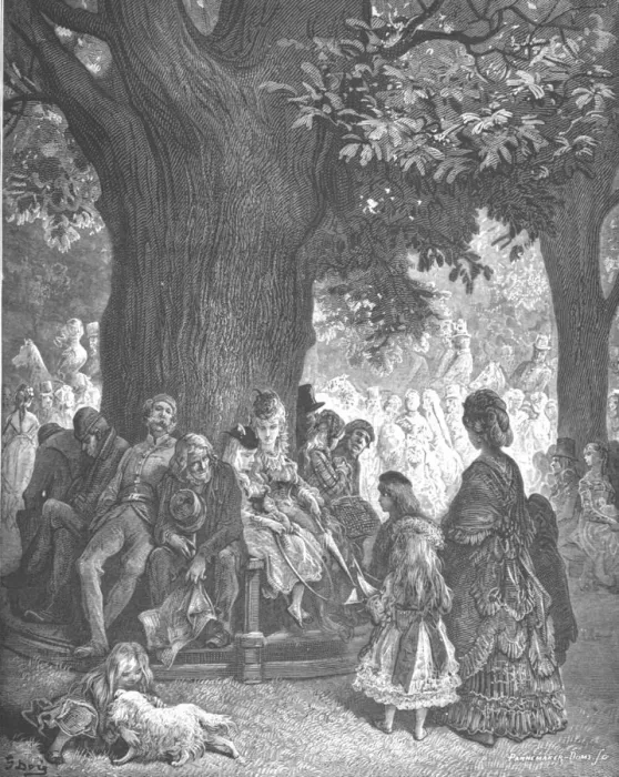 Framed Print : The Great Tree - Kensington Gardens, 1872. Creator: Gustave Doré Framed Print : The Great Tree - Kensington Gardens, 1872. Creator: Gustave Doré