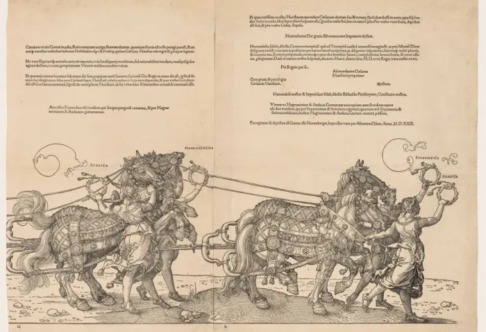 Framed Print : The Great Triumphal Car of Emperor Maximilian, 1523. Creator: Albrecht Dürer (German Framed Print : The Great Triumphal Car of Emperor Maximilian, 1523. Creator: Albrecht Dürer (German