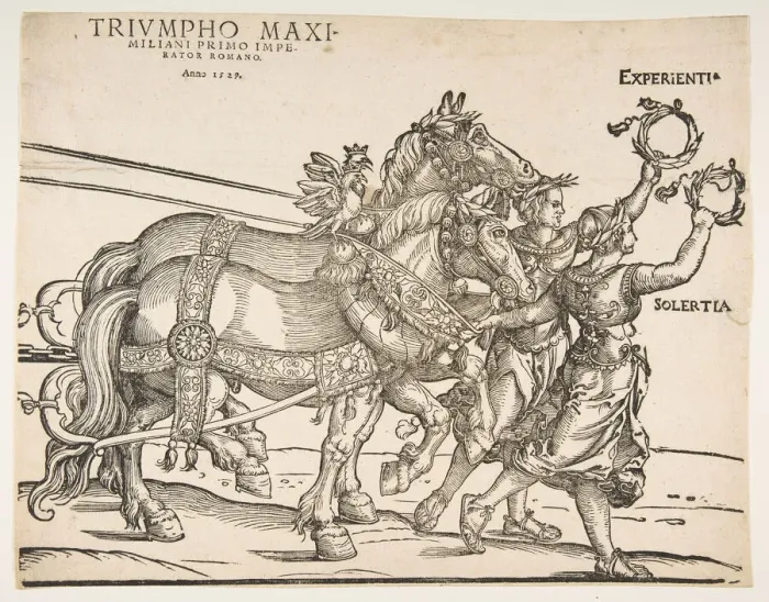 Framed Print : The Great Triumphal Car, eight sheet. n. d. Creator: Unknown Framed Print : The Great Triumphal Car, eight sheet. n. d. Creator: Unknown