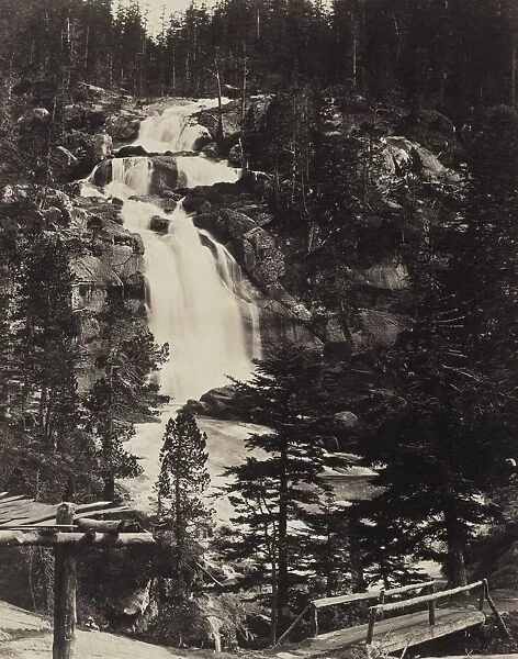 Great Upper Waterfall, High Alps, c. 1862. Creator: Louis-Alphonse Davanne (French, 1824-1912)