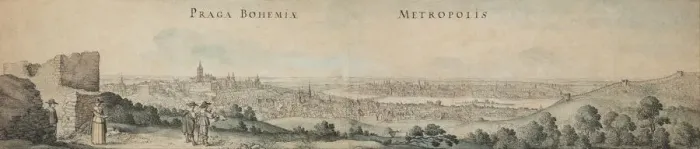 Framed Print : Great View of Prague. Artist: Hollar, Wenceslaus (1607-1677) Framed Print : Great View of Prague. Artist: Hollar, Wenceslaus (1607-1677)