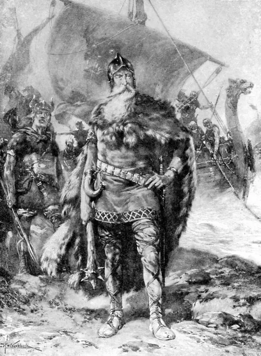 Framed Print : A great Viking, c1920. Artist: Hermanus Koekkoek Framed Print : A great Viking, c1920. Artist: Hermanus Koekkoek