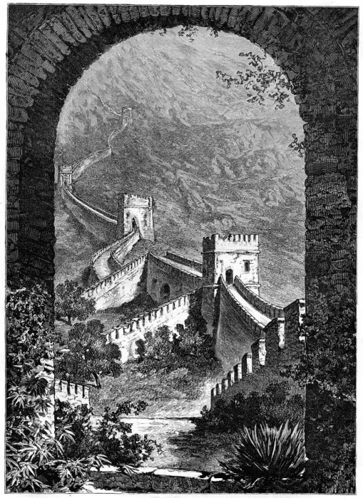 Framed Print : Great Wall of China, 19th century. Artist: Dosso Framed Print : Great Wall of China, 19th century. Artist: Dosso