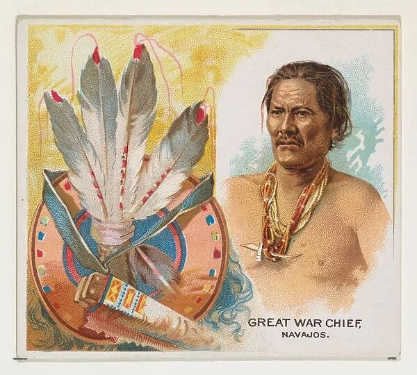 Great War Chief, Navajos, from the American Indian Chiefs series (N36) for Allen &
