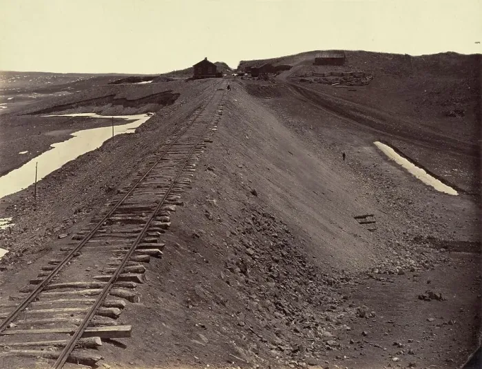Framed Print : The Great West Illustrated in a Series of Photographic Views Across the Continent, 1869. Creator: Andrew Joseph Russell Framed Print : The Great West Illustrated in a Series of Photographic Views Across the Continent, 1869. Creator: Andrew Joseph Russell