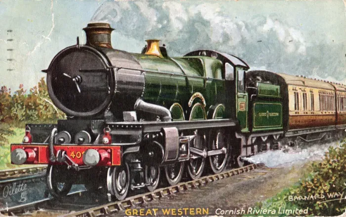 Framed Print : Great Western - Cornish Riviera Limited, Barnard Way, 1932. Creator: Unknown Framed Print : Great Western - Cornish Riviera Limited, Barnard Way, 1932. Creator: Unknown