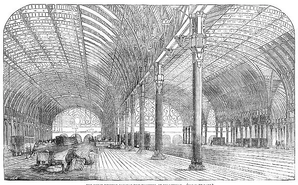 The Great Western Railway New Terminus, at Paddington, 1854. Creator: Unknown