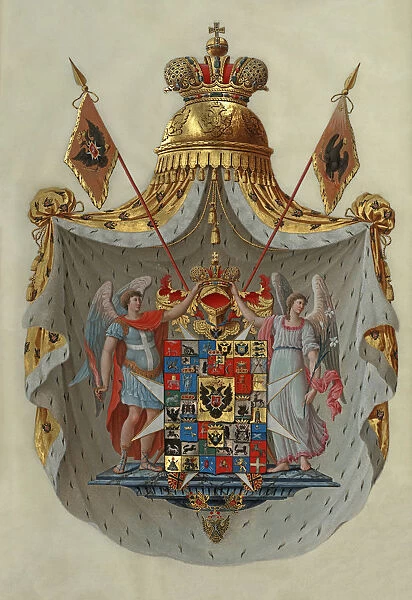 Greater coat of arms of the Russian Empire of Emperor Paul I of Russia, 1800