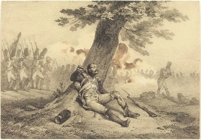 Framed Print : Gredin de Sort!... 1823. Creator: Emile Jean-Horace Vernet Framed Print : Gredin de Sort!... 1823. Creator: Emile Jean-Horace Vernet
