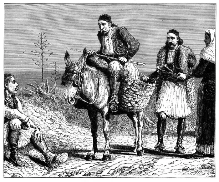Framed Print : Greek peasants, c1890 Framed Print : Greek peasants, c1890