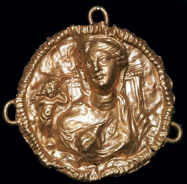 Greek pendant with bust of Aphrodite