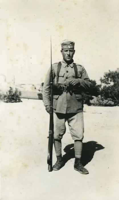 Framed Print : Greek soldier, Crete, Greece, 1941 Framed Print : Greek soldier, Crete, Greece, 1941