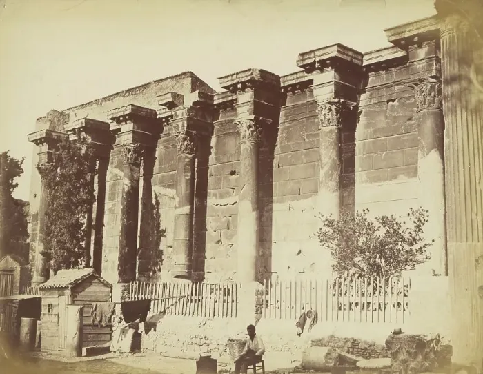 Framed Print : Greek View, 1860s. Creator: Petros Moraites Framed Print : Greek View, 1860s. Creator: Petros Moraites