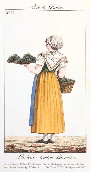 Green bean seller, 1826