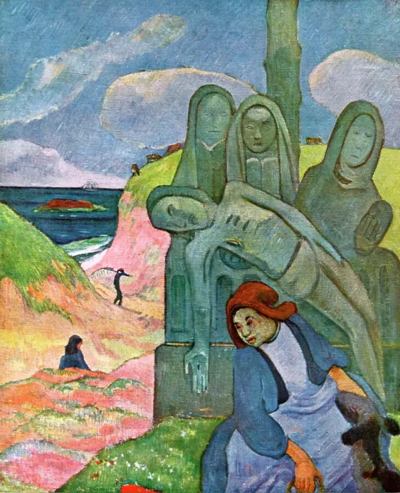 Framed Print : The Green Christ, 1889 (1939). Artist: Paul Gauguin Framed Print : The Green Christ, 1889 (1939). Artist: Paul Gauguin