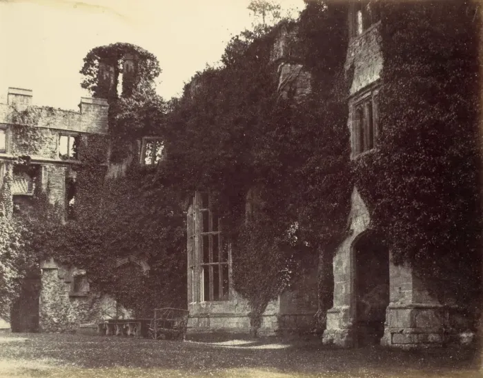 Framed Print : Green Court, Raglan, 1858. Creator: Alfred Capel-Cure Framed Print : Green Court, Raglan, 1858. Creator: Alfred Capel-Cure