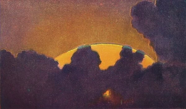 The Green Flash at Sunset, Rarest Prismatic Colour Refracted by the Atmosphere, c1935