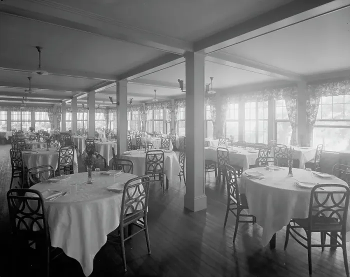 Framed Print : Green Gables Club, the veranda restaurant, Magnolia, Mass. between 1905 and 1915. Creator: Unknown Framed Print : Green Gables Club, the veranda restaurant, Magnolia, Mass. between 1905 and 1915. Creator: Unknown