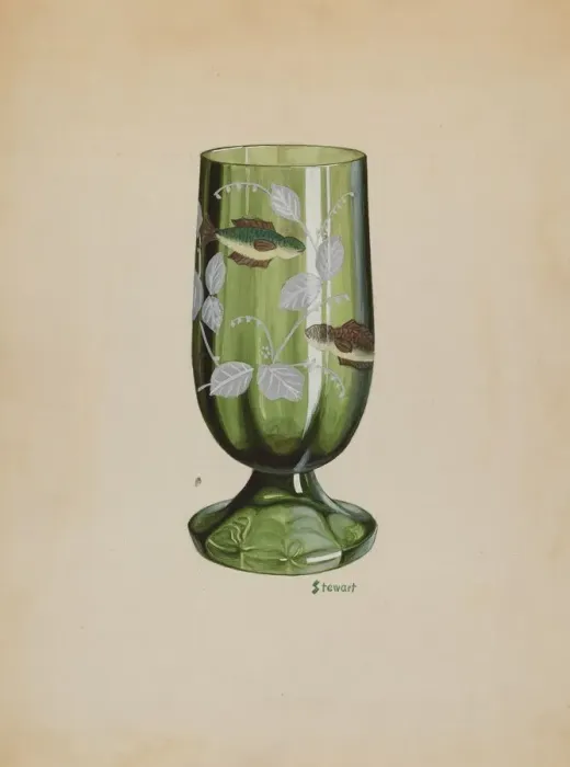 Framed Print : Green Glass, c. 1937. Creator: Robert Stewart Framed Print : Green Glass, c. 1937. Creator: Robert Stewart