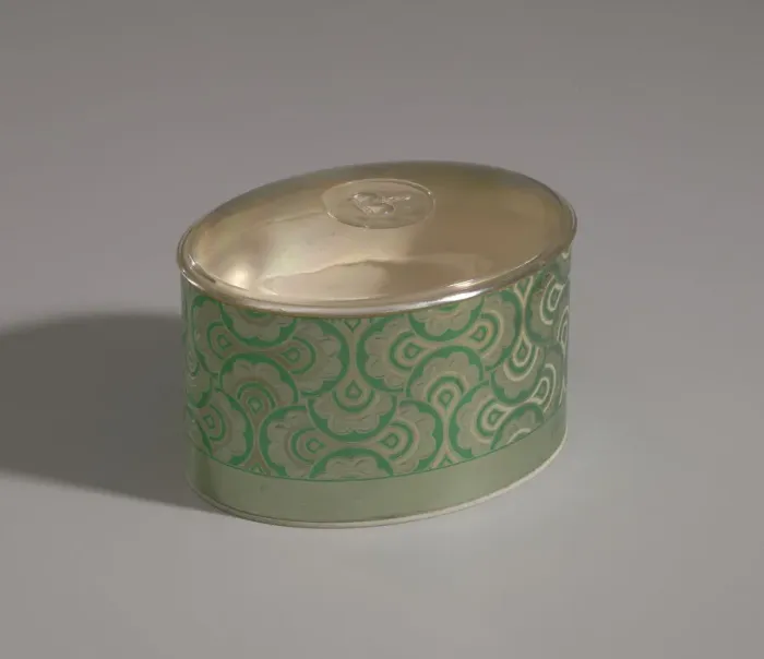Framed Print : Green and gold makeup box from Maes Millinery Shop, 1941-1994 Framed Print : Green and gold makeup box from Maes Millinery Shop, 1941-1994