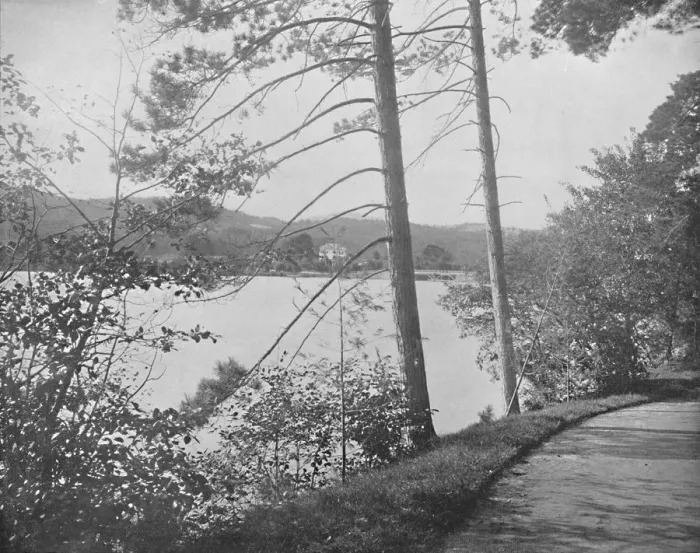Framed Print : Green Island, Lake George, New York, c1897. Creator: Unknown Framed Print : Green Island, Lake George, New York, c1897. Creator: Unknown