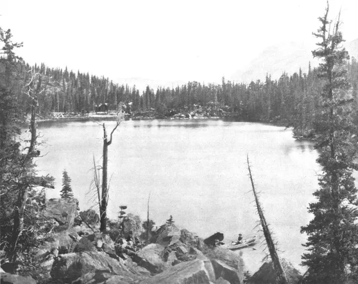 Framed Print : Green Lake, Colorado, USA, c1900. Creator: Unknown Framed Print : Green Lake, Colorado, USA, c1900. Creator: Unknown