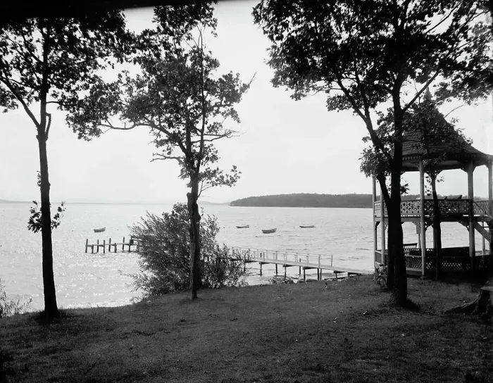 Framed Print : Green Lake, [Wisconsin], c1898. Creator: Unknown