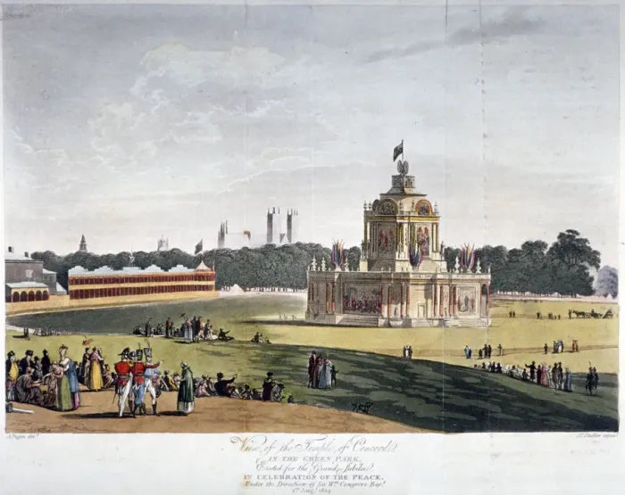 Framed Print : Green Park, Westminster, London, 1814. Artist: Joseph Constantine Stadler Framed Print : Green Park, Westminster, London, 1814. Artist: Joseph Constantine Stadler