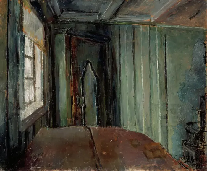 Framed Print : The green Room, 1920. Creator: Christian Krohg Framed Print : The green Room, 1920. Creator: Christian Krohg