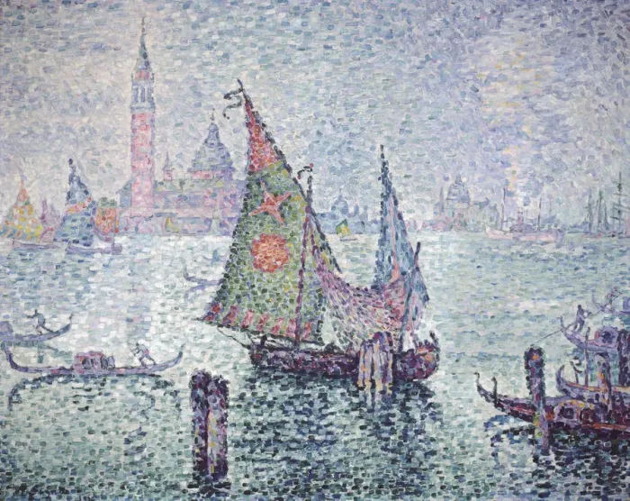 Framed Print : The Green Sail, Venice, 1904. Artist: Paul Signac Framed Print : The Green Sail, Venice, 1904. Artist: Paul Signac