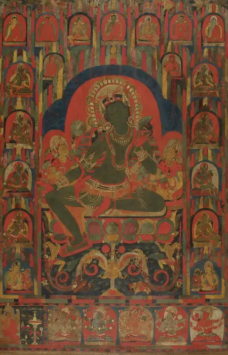 Framed Print : Green Tara, 1160s-1180s. Creator: Unknown Framed Print : Green Tara, 1160s-1180s. Creator: Unknown