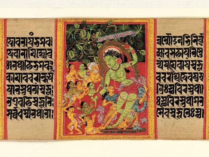 Framed Print : Green Tara Dispensing Boons to Ecstatic Devotees... (Perfection of Wisdom), early 12th century
