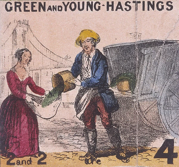 Green and Young Hastings, Cries of London, c1840. Artist: TH Jones