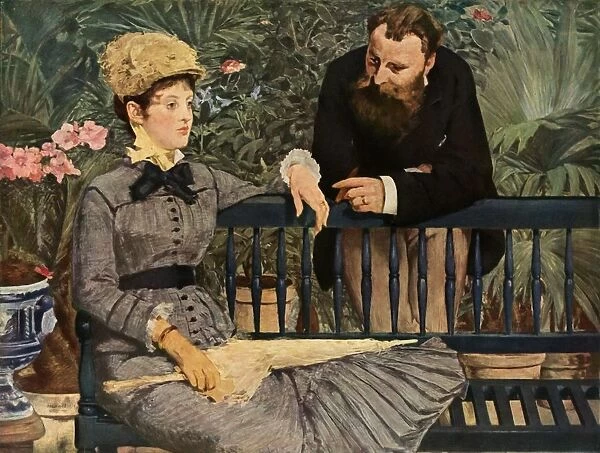 In the Greenhouse, 1879, (1937). Creator: Edouard Manet