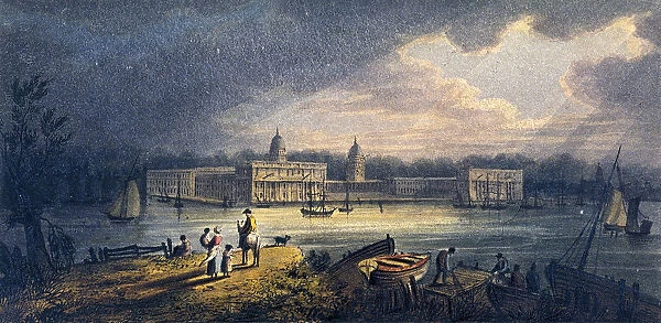 Greenwich Hospital, Greenwich, London, c1825