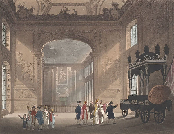 Greenwich Hospital, The Painted Hall, January 1, 1810. January 1, 1810. Creator: J