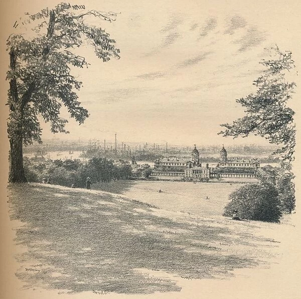 Greenwich Palace From Observatory Hill, 1902. Artists: Thomas Robert Way, John Lane