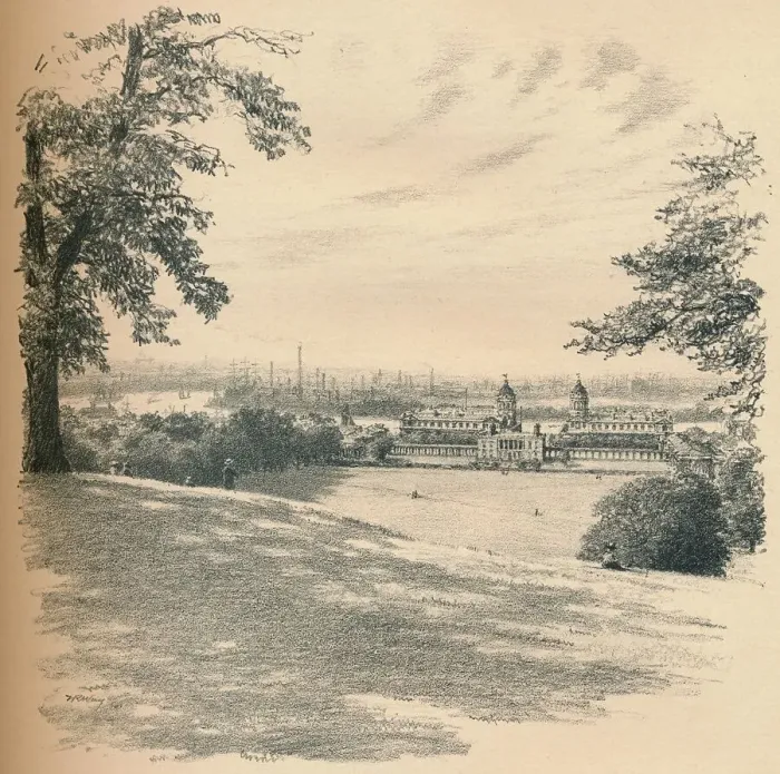 Framed Print : Greenwich Palace From Observatory Hill, 1902. Artists: Thomas Robert Way, John Lane Framed Print : Greenwich Palace From Observatory Hill, 1902. Artists: Thomas Robert Way, John Lane