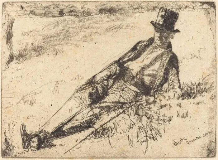 Framed Print : Greenwich Pensioner, 1859. Creator: James Abbott McNeill Whistler Framed Print : Greenwich Pensioner, 1859. Creator: James Abbott McNeill Whistler