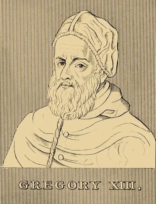 Framed Print : Gregory XIII, (1502-1585), 1830. Creator: Unknown Framed Print : Gregory XIII, (1502-1585), 1830. Creator: Unknown