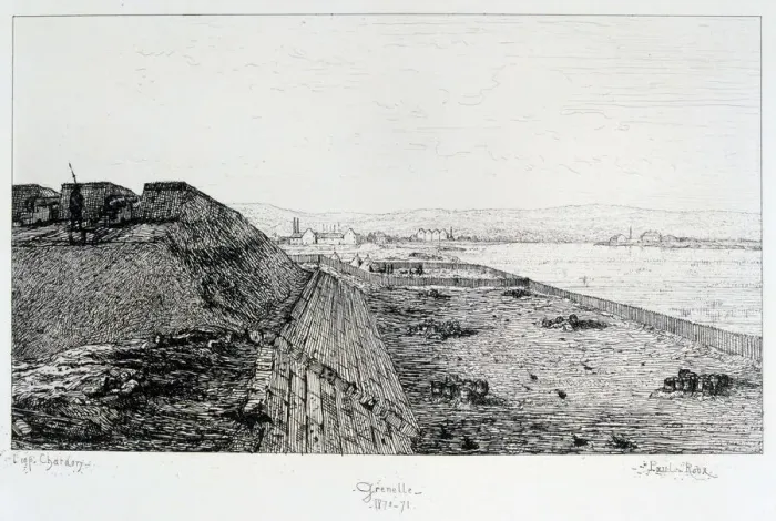 Framed Print : Grenelle, Siege of Paris, 1870-1871. Artist: Paul Roux Framed Print : Grenelle, Siege of Paris, 1870-1871. Artist: Paul Roux