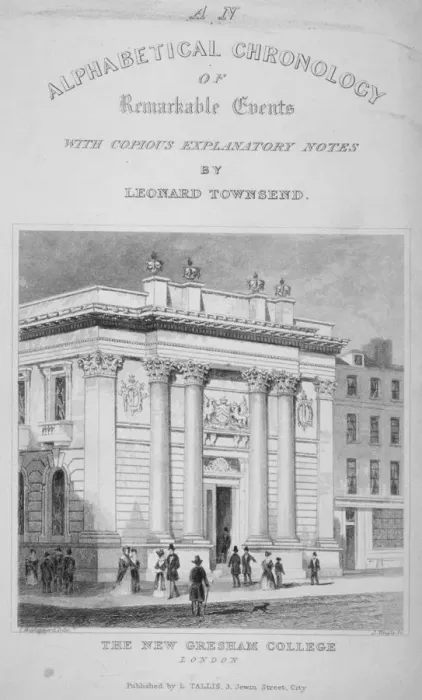 Framed Print : Gresham College, Basinghall Street, City of London, 1845. Artist: James Tingle Framed Print : Gresham College, Basinghall Street, City of London, 1845. Artist: James Tingle