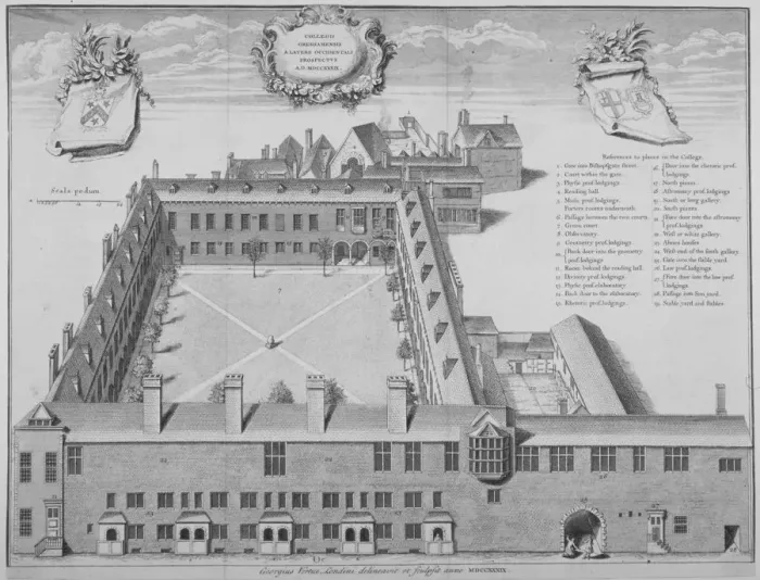 Framed Print : Gresham College, City of London, 1740. Artist: George Vertue Framed Print : Gresham College, City of London, 1740. Artist: George Vertue