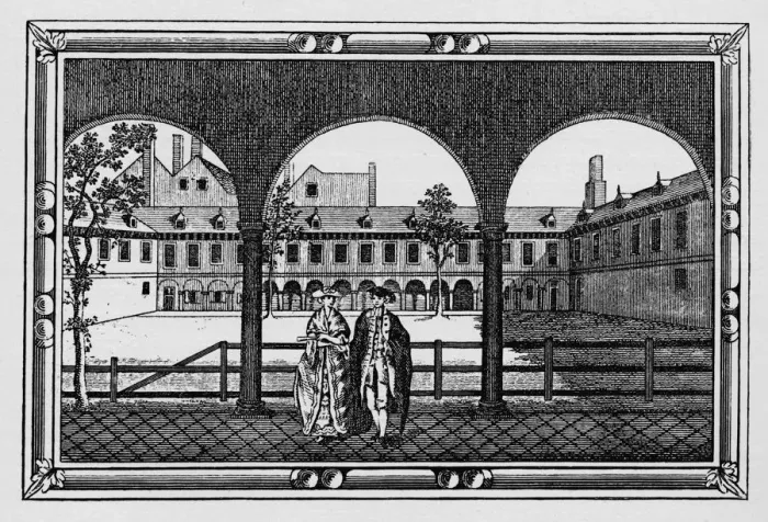 Framed Print : Gresham College, City of London, c18th century (1911) Framed Print : Gresham College, City of London, c18th century (1911)