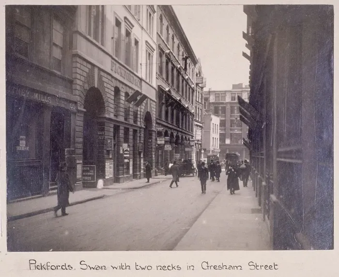 Framed Print : Gresham Street, London, c1920 Framed Print : Gresham Street, London, c1920